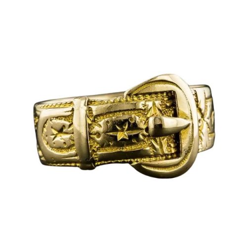 Love Victorian Style Blog Victorian Gold Buckle Ring, c.1888.