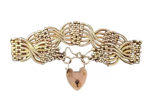 Love Victorian Style Blog Victorian Fancy Link Gold Gate Bracelet.