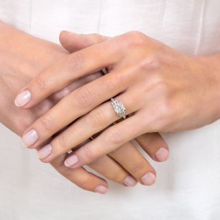 Art Deco 1.03 Carat Diamond Engagement Ring - GIA G VS2