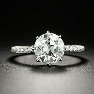 Lang Collection 2.21 Carat European Cut Solitaire Ring - GIA D SI1 - 1